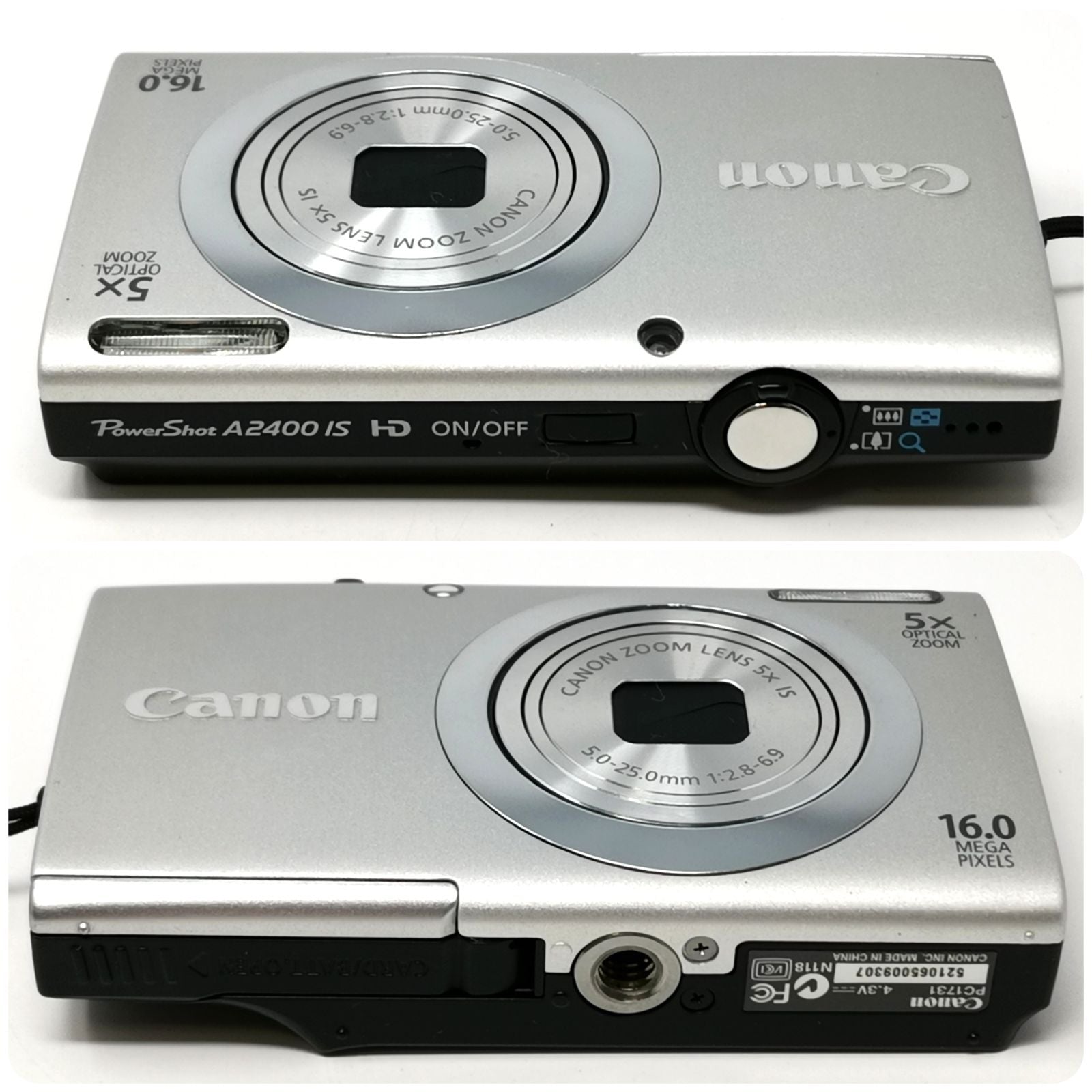 Canon Compact Digital Camera Power Shot A2400 Pc1731 Sd 4Gb Arcanko498