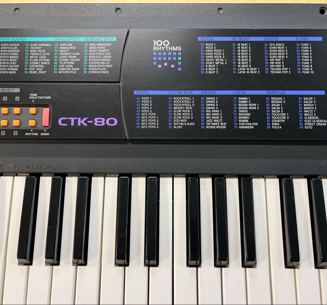 Keyboard Electronic Piano Casio Ctk-80