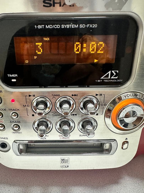 Sharp Cd, Md Cassette Decks 1-Bit Md/Cd System Sd-Fx20