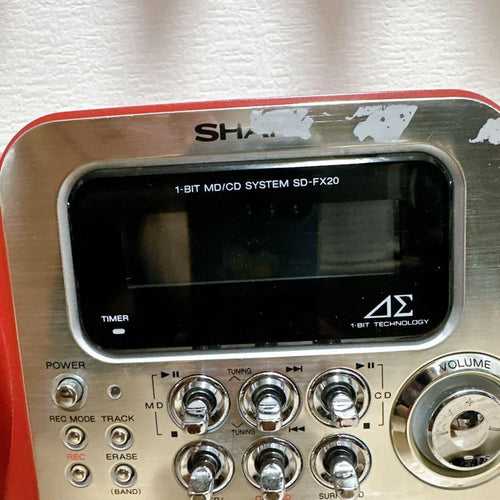 Sharp Cd, Md Cassette Decks 1-Bit Md/Cd System Sd-Fx20