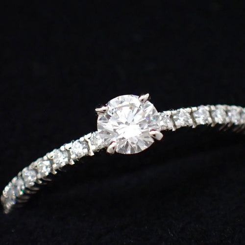 Cartier Ring 0.19Ct E Vvs1 3Ex 49 9 Pt950 4665