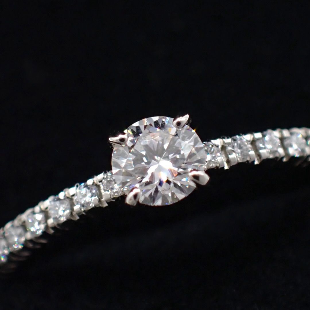Cartier Ring 0.19Ct E Vvs1 3Ex 49 9 Pt950 4665