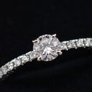 Cartier Ring 0.19Ct E Vvs1 3Ex 49 9 Pt950 4665