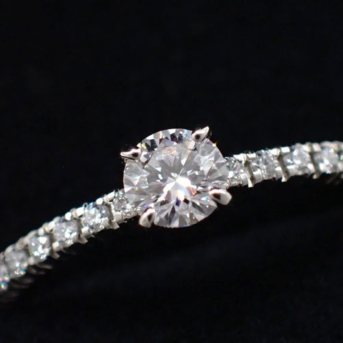 Cartier Ring 0.19Ct E Vvs1 3Ex 49 9 Pt950 4665