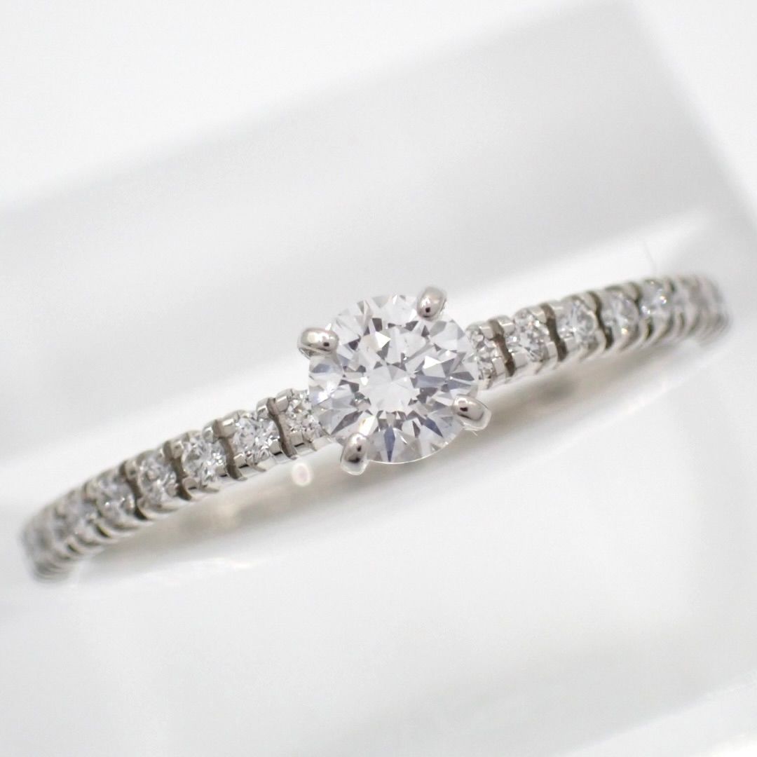 Cartier Ring 0.19Ct E Vvs1 3Ex 49 9 Pt950 4665