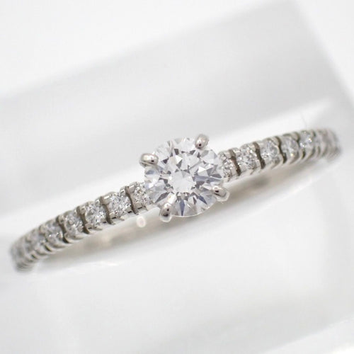 Cartier Ring 0.19Ct E Vvs1 3Ex 49 9 Pt950 4665