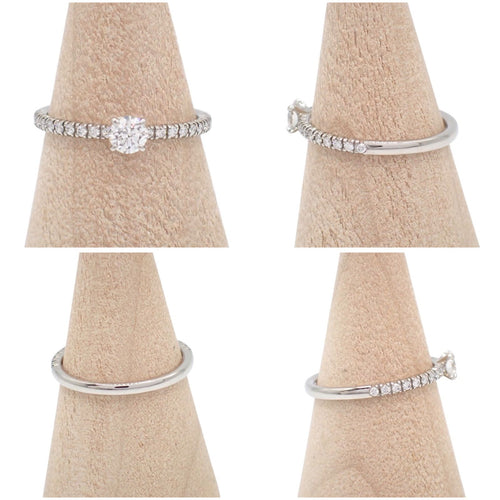 Cartier Ring 0.19Ct E Vvs1 3Ex 49 9 Pt950 4665
