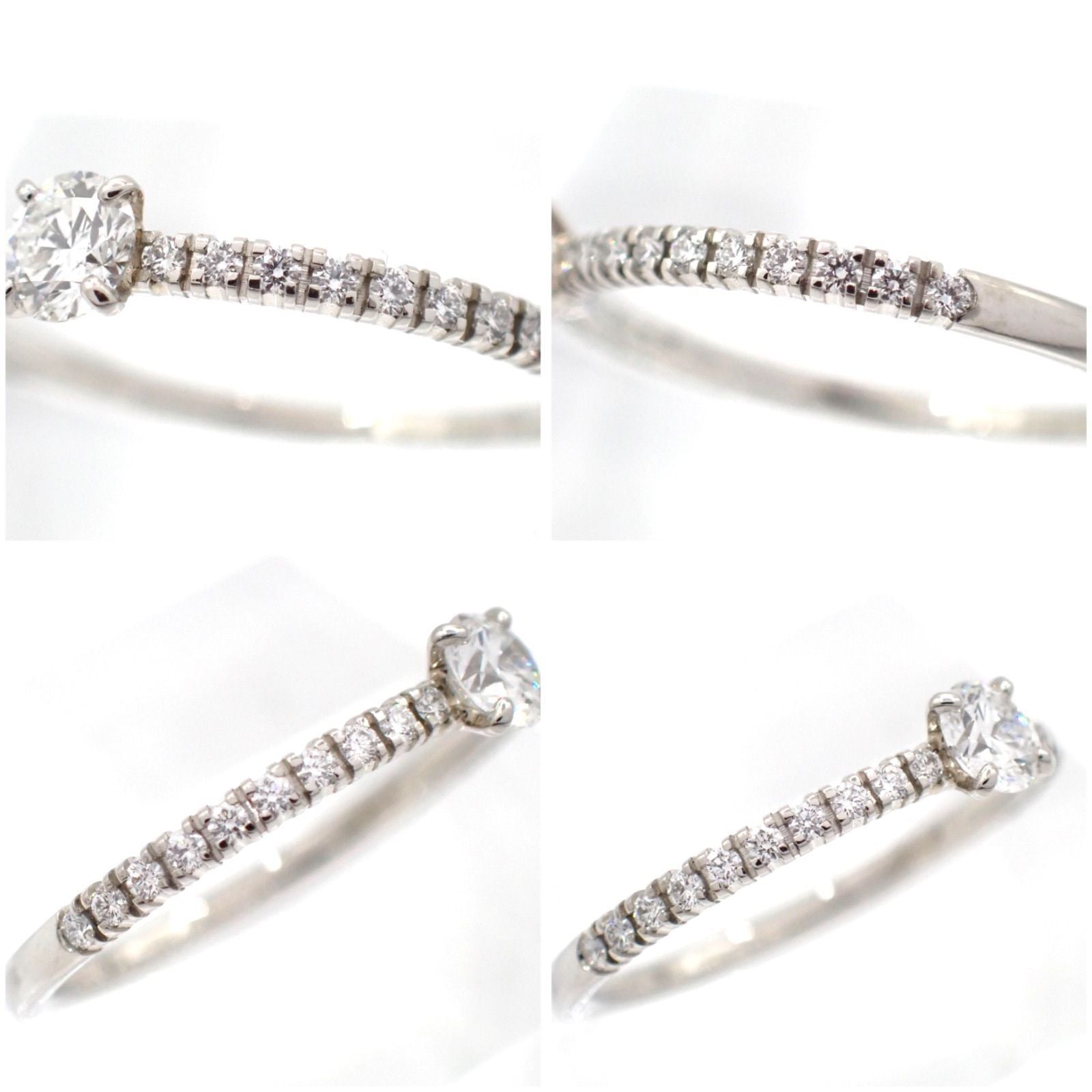 Cartier Ring 0.19Ct E Vvs1 3Ex 49 9 Pt950 4665