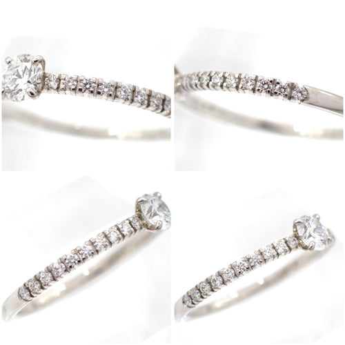 Cartier Ring 0.19Ct E Vvs1 3Ex 49 9 Pt950 4665