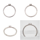 Cartier Ring 0.19Ct E Vvs1 3Ex 49 9 Pt950 4665