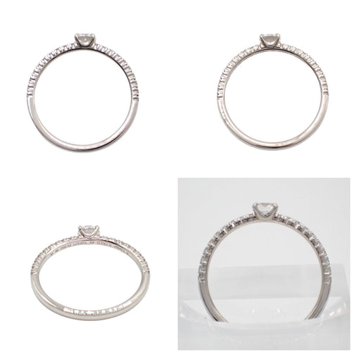 Cartier Ring 0.19Ct E Vvs1 3Ex 49 9 Pt950 4665