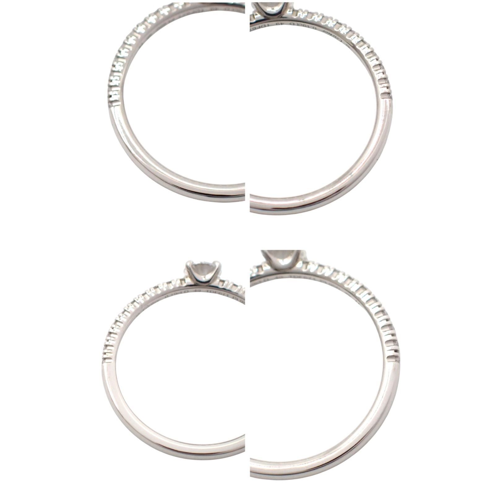 Cartier Ring 0.19Ct E Vvs1 3Ex 49 9 Pt950 4665