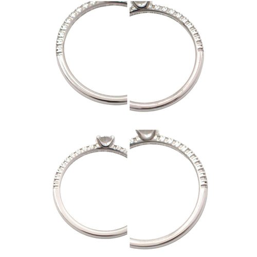 Cartier Ring 0.19Ct E Vvs1 3Ex 49 9 Pt950 4665