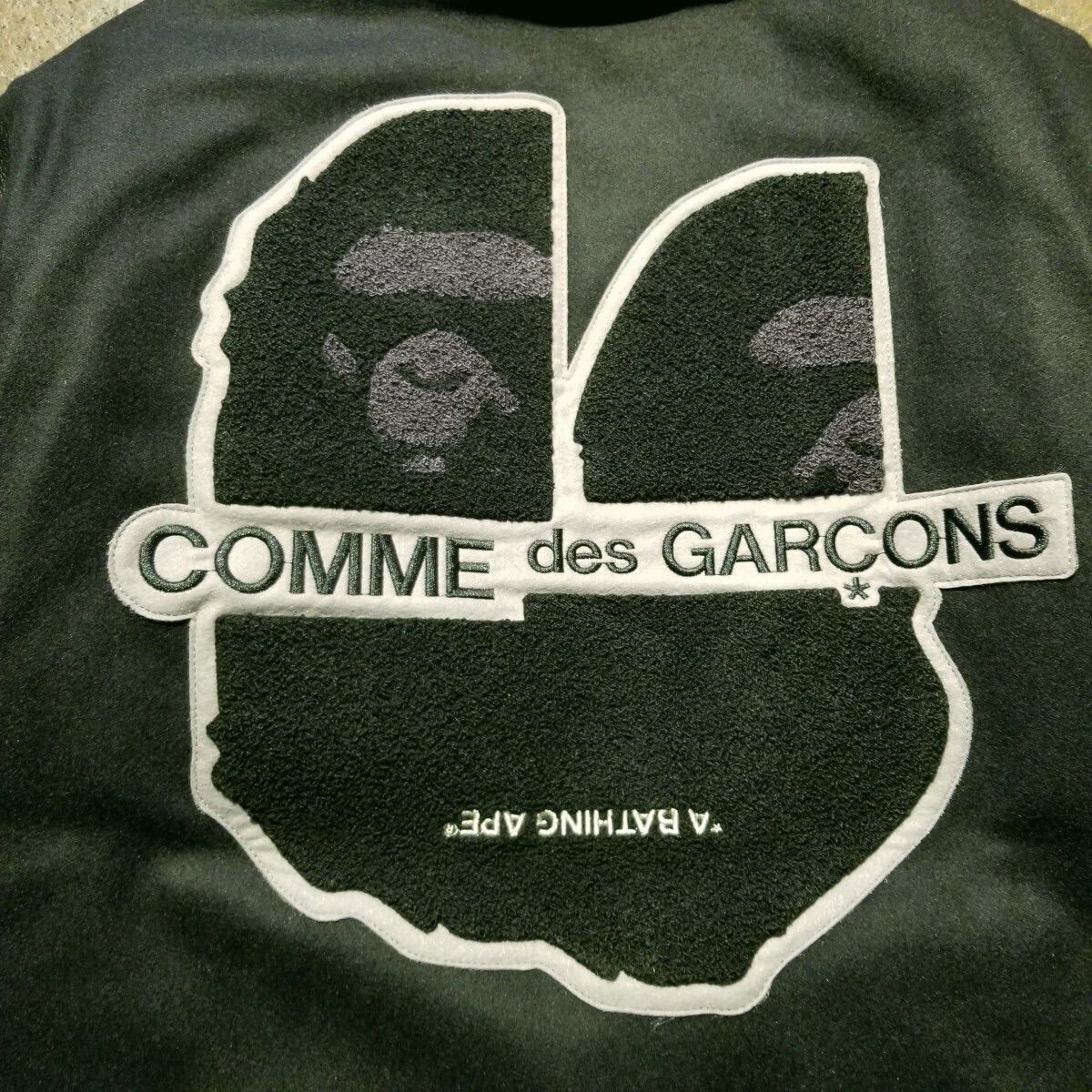 A Bathing Ape Stadium Comme Des Garcons Varsity Jacket Xl 2023