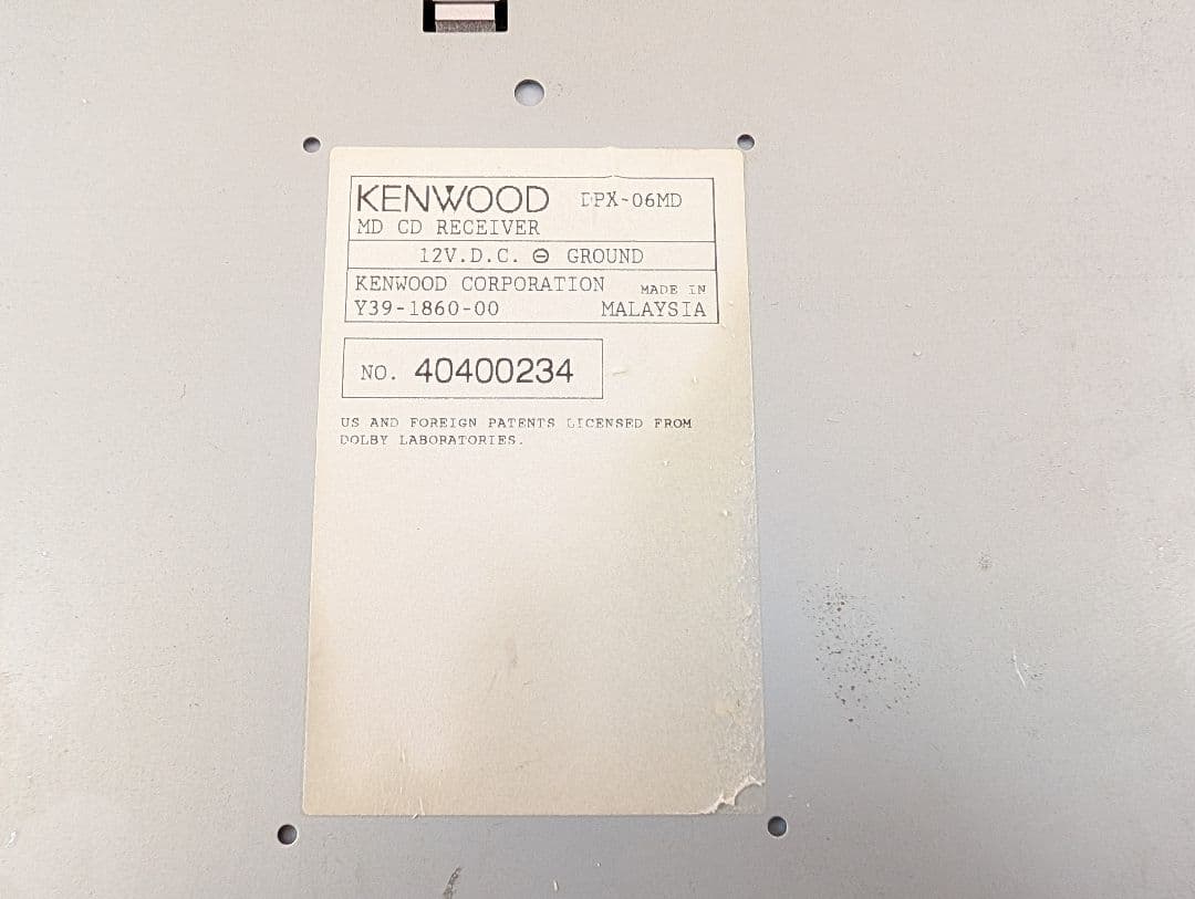 Kenwood Decks, Players Changers Dpx-06Md