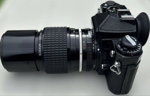Nikon Slr Camera (Film) Fe Nikkor 200Mm50Mm 1.4