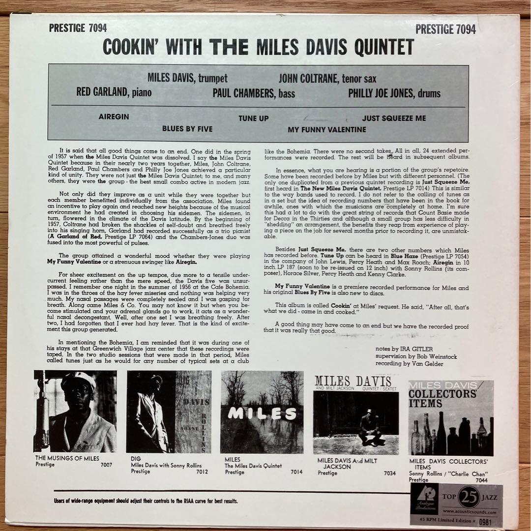 Overseas Music Cookin Miles Davis 2 45Rpm