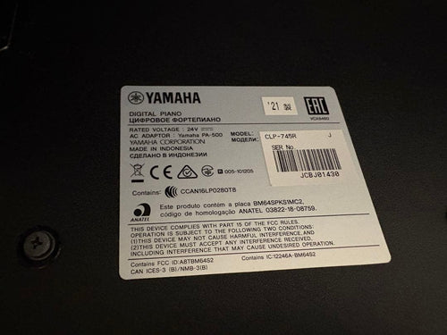 Yamaha Keyboards Digital Pianos Clavinova Clp 745R