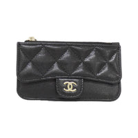 Chanel Business Card Holder Ap2570 Black( Gold(
