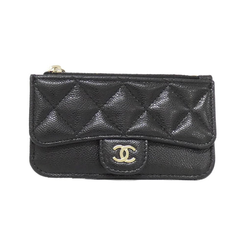 Chanel Business Card Holder Ap2570 Black( Gold(
