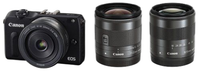 Digital Slr Canon Eos M2 Ef-M18-55Mm F3.5-5.6 Is Stm Ef-M22Mm F2 Ef-M11-22Mm
