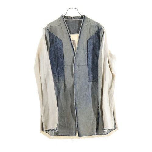 Rick Owens Tailored Jacket 22Ss Larry Denim Shirt Rr01B1228-Hudeg