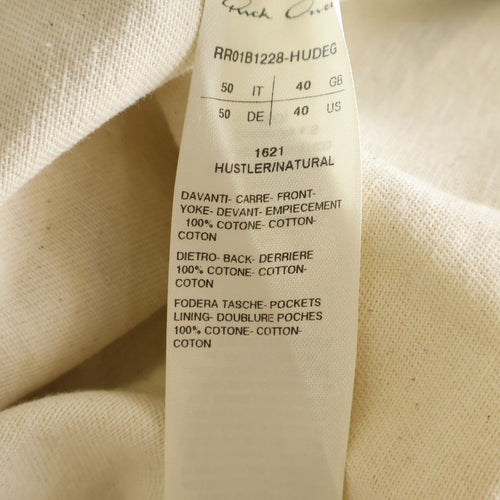 Rick Owens Tailored Jacket 22Ss Larry Denim Shirt Rr01B1228-Hudeg