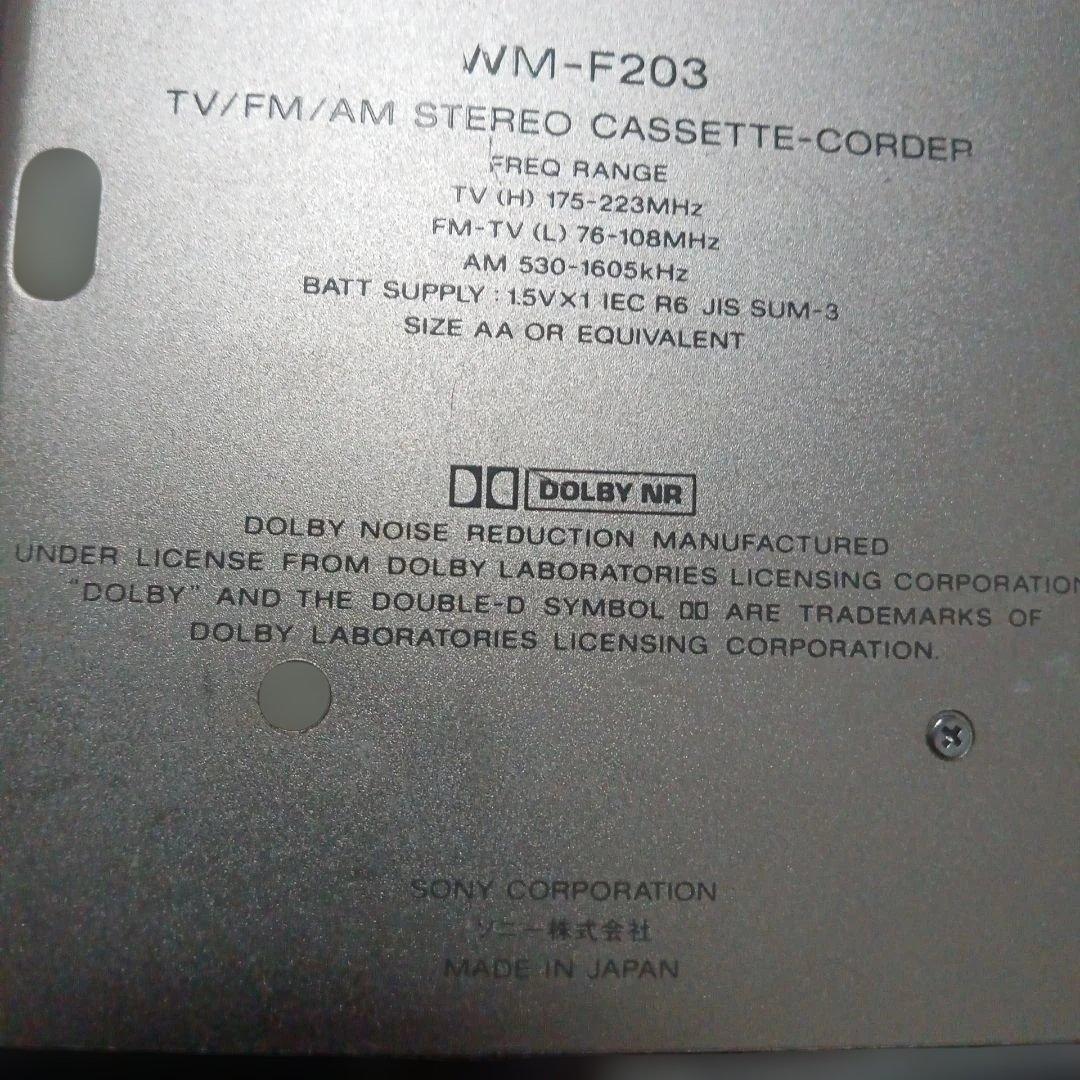 Sony Cassette Players Wm-F203