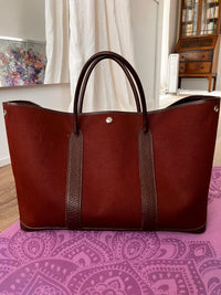 Hermes Tote Bags Mm Rouge Sellier