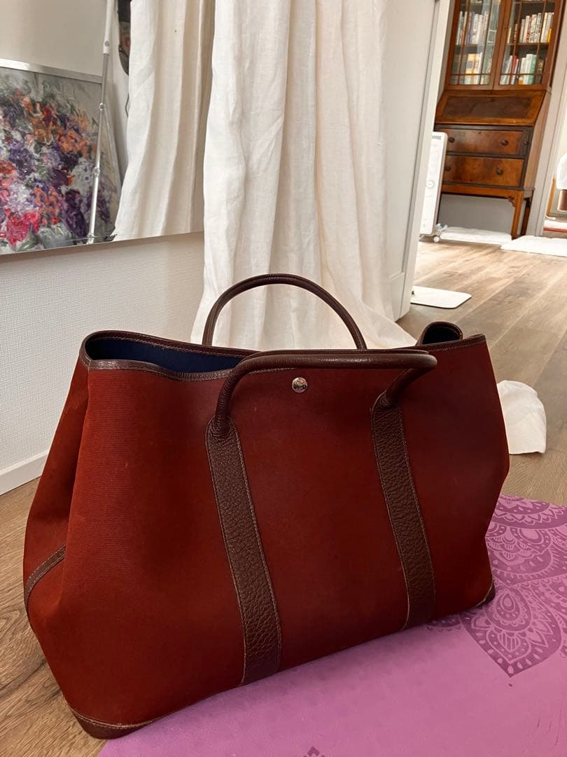 Hermes Tote Bags Mm Rouge Sellier