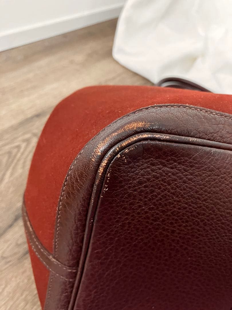 Hermes Tote Bags Mm Rouge Sellier