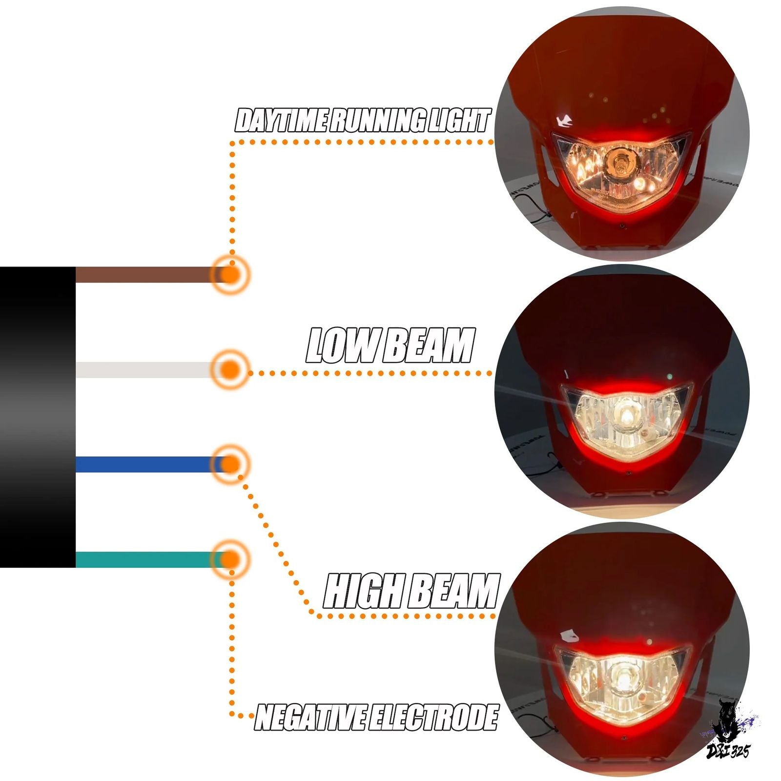 Light Winker Yamaha Wr250F/Wr450F/Yz250F/Yz450F H4 2015-2019