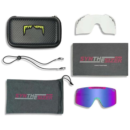Sunglasses Pit Viper The Synthesizer Artificialbluepurple Mirror