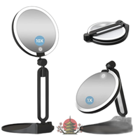 Desktop Mirror /10 3 Led 360 1X& 1