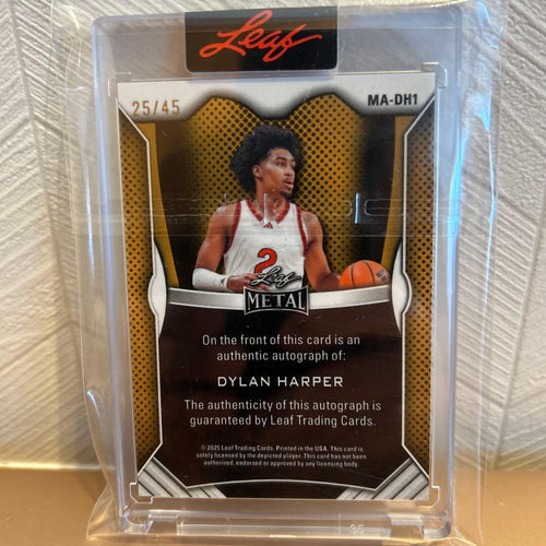 Nba Leaf Metal Dylan Harper 25/45