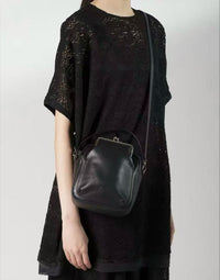 Shoulder Bags Yohji Yamamoto Cow Leather Metal Clasp