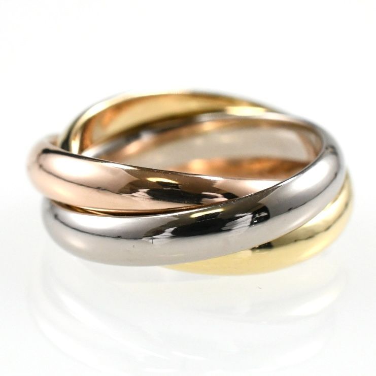Cartier Ring Mm K18 Size:47 Au750 3