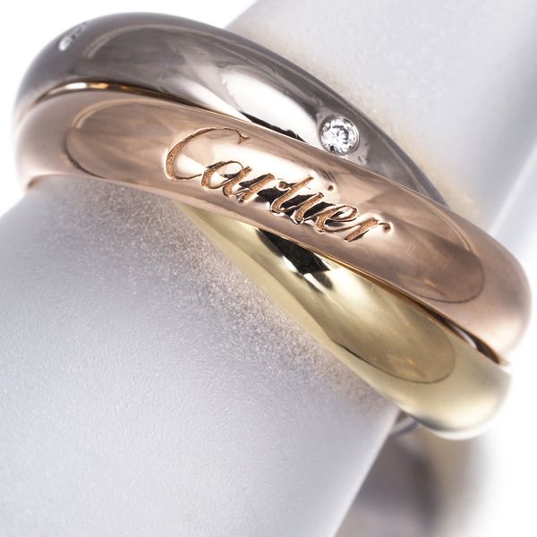 Cartier Ring 5P 50 K18Yg/Wg/Pg #192064