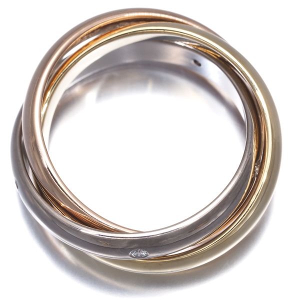 Cartier Ring 5P 50 K18Yg/Wg/Pg #192064