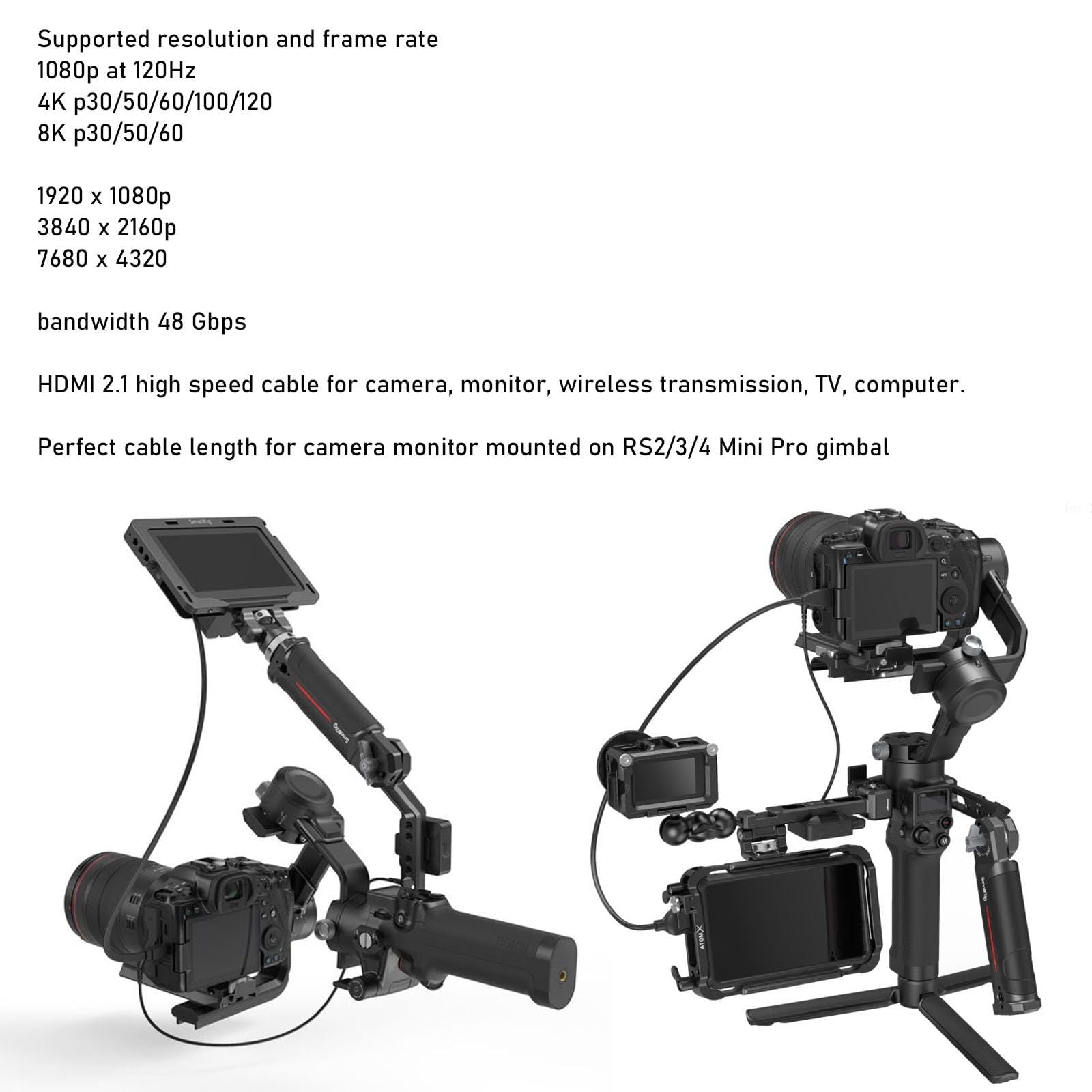 Others Hangton Hdmi 8K 4K60P Atomos Ninja V Ultra Indie 5 Sony A7Iv Fx3 Z280