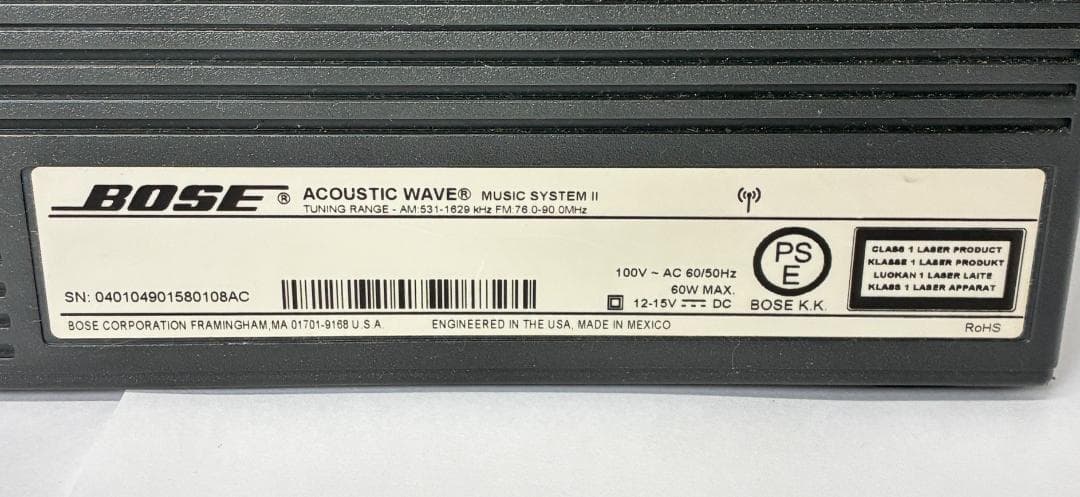 Cd, Md Cassette Decks Bose Acousticwavesystem Ii Aux 956