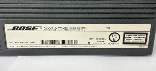 Cd, Md Cassette Decks Bose Acousticwavesystem Ii Aux 956