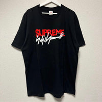 Supreme T-Shirts Yohji Yamamoto Logo Tee Black