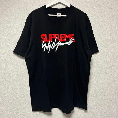 Supreme T-Shirts Yohji Yamamoto Logo Tee Black
