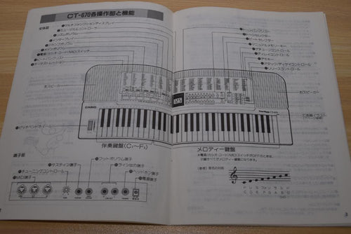 Casio Keyboard Electronic Piano Ct-670 Super Cd Sound Composer