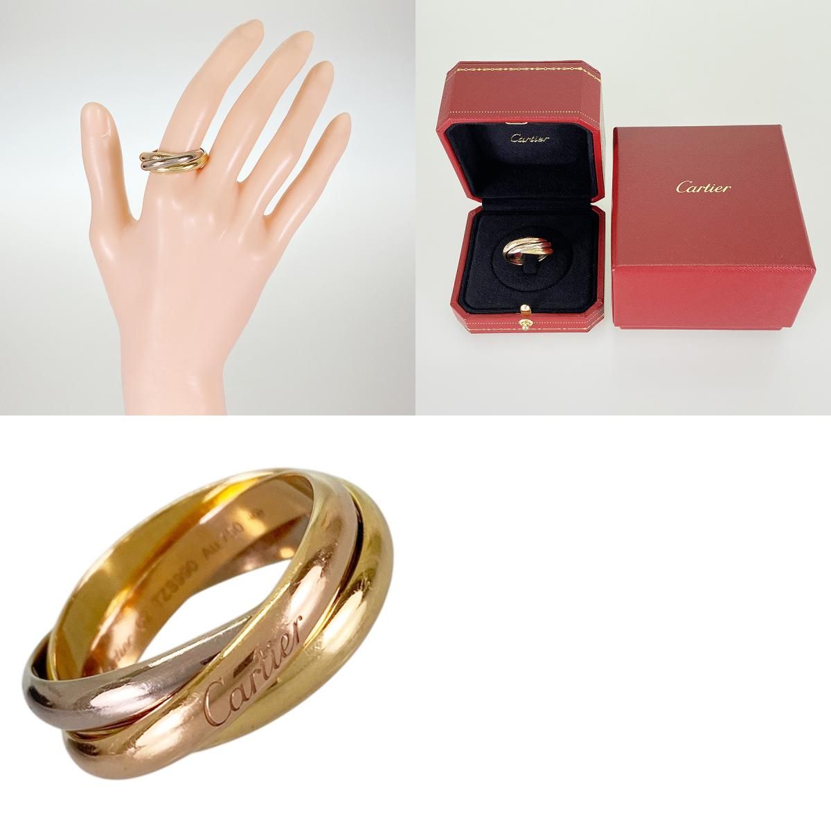 Cartier Ring K18Yg 21 (61) Sst