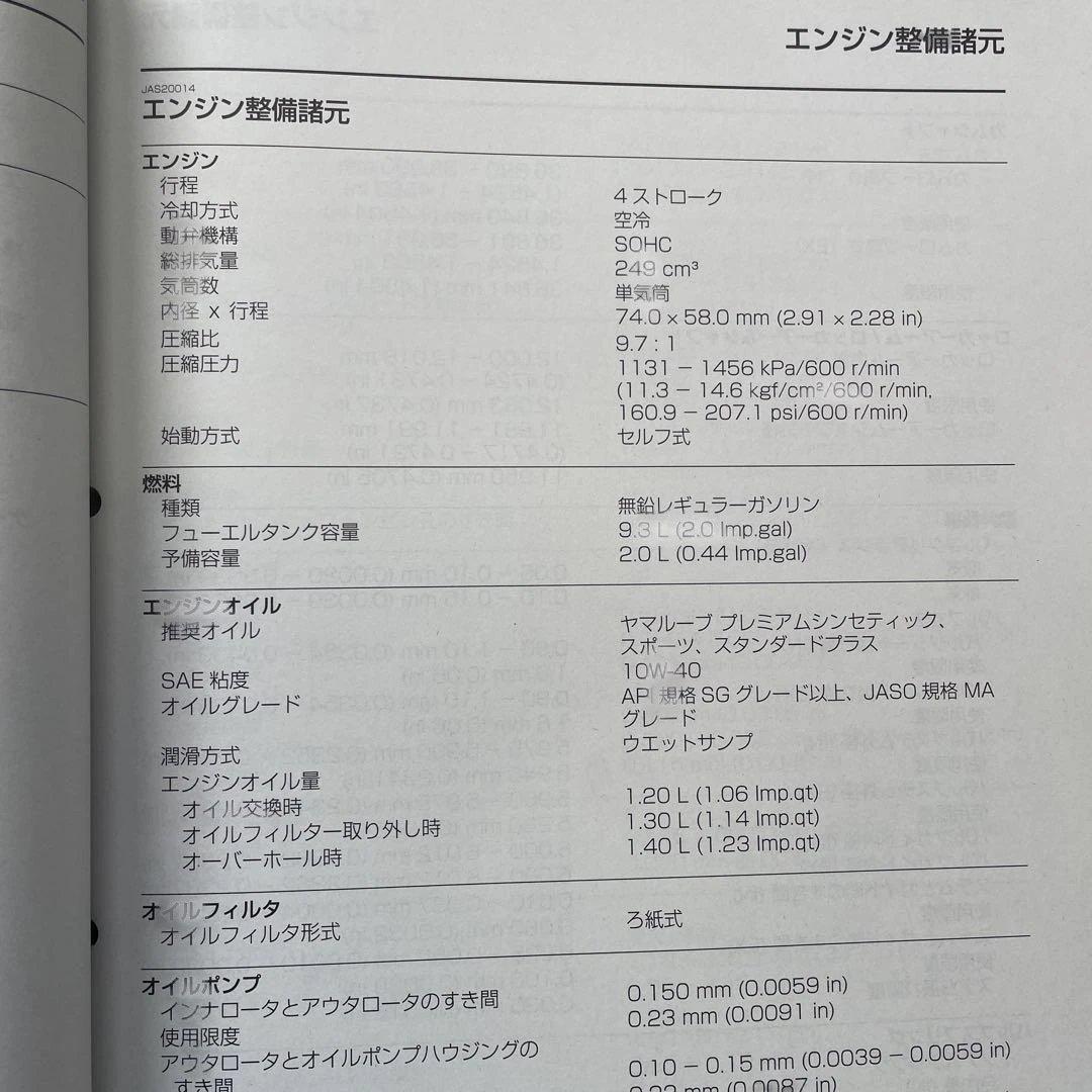 Catalogs Manuals Serow Xt250 2018
