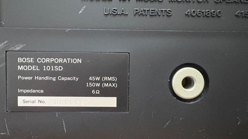 Bose Power Amplifier 101Sd 1705