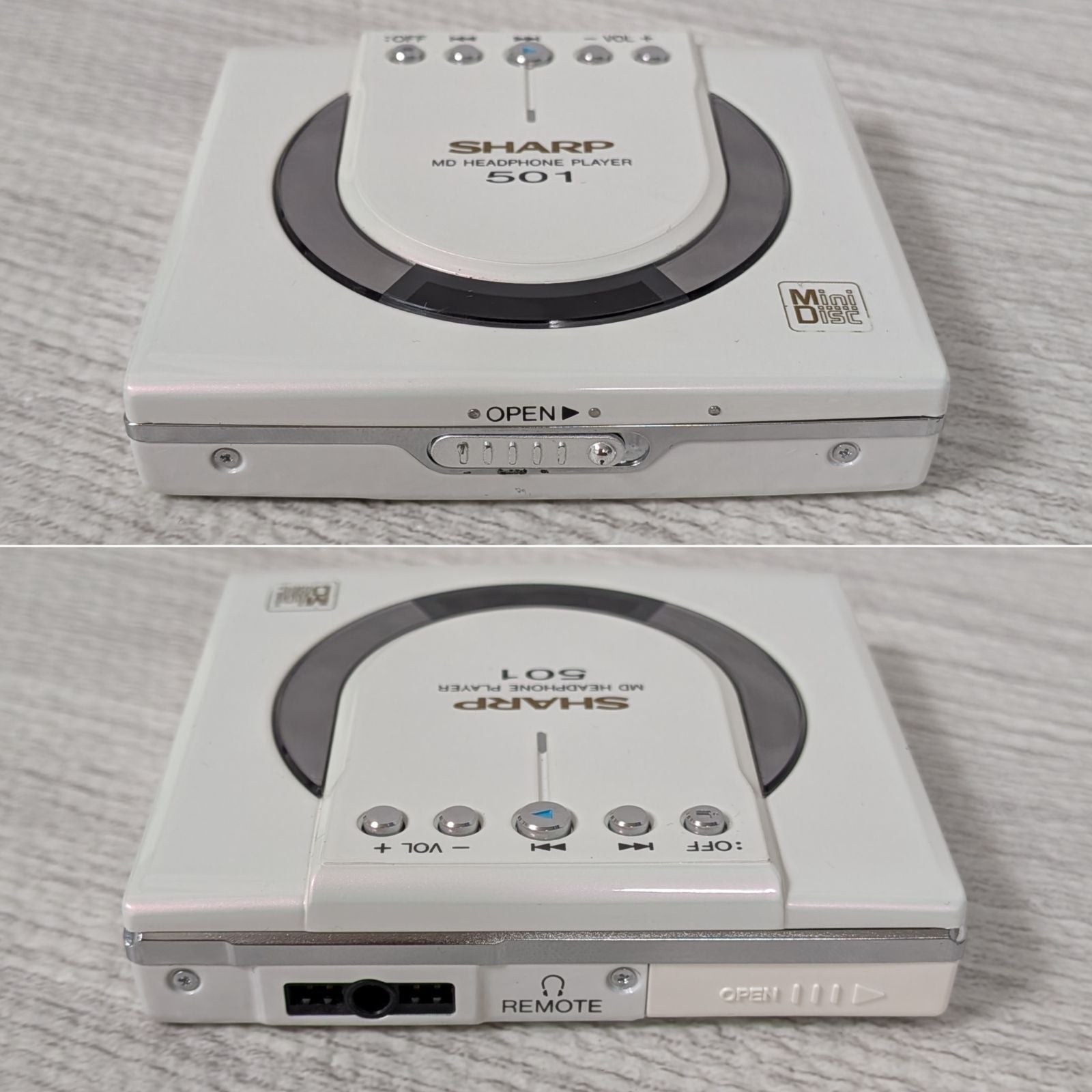 Sharp Portable Md Player D-St501-W
