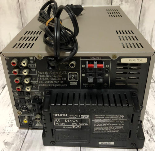 Denon Cd, Md Cassette Decks D-Ms777Dv D-Ms5Dv